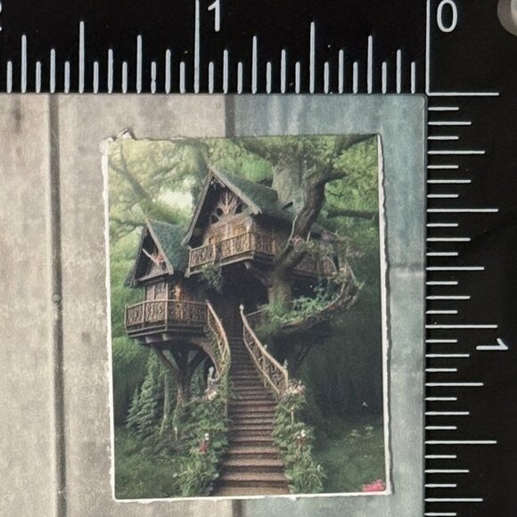 🌀10/$10🌀 Enchanted Fairy Tale Cottage Reusable Sticker Decal - Picture 1 of 1